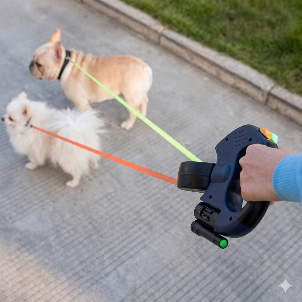 Pasea dos perros sin esfuerzo